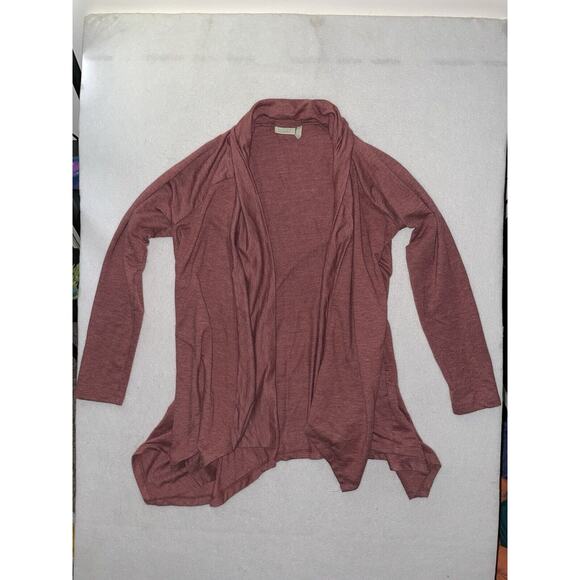 Logo Lounge Lori Goldstein Cardigan Sweater Womens XS Salmon Long Sleeve Open - Picture 1 of 3